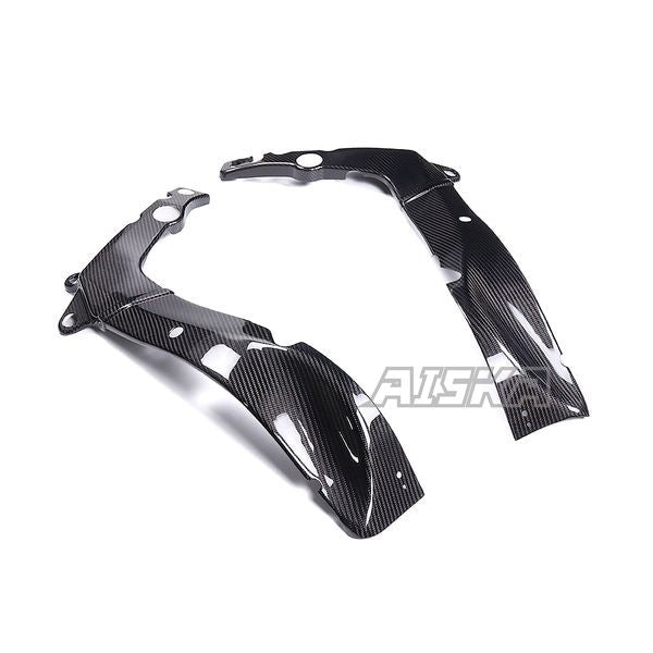 AISKA 3K Dry Carbon Fiber Motorcycle Frame Slider Crash Protection Frame Covers for Kawasaki Ninja ZX-6R 2019-2024