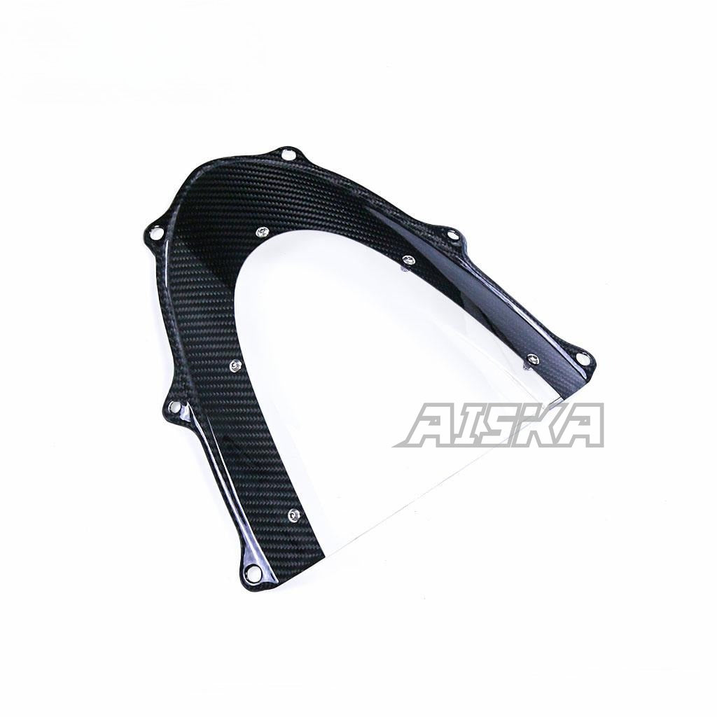 AISKA 100% 3K Dry Carbon Fiber Motorcycle  Accessories Windshield Wind Deflector for Suzuki GSXR1000 2017+