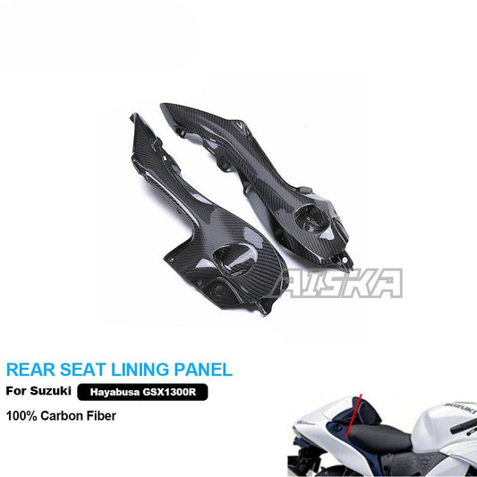 AISKA 3K Dry Carbon Fiber Motorcycle Rear Seat Lining Panel Fairing for Suzuki hayabusa GSX1300R 2021-2025