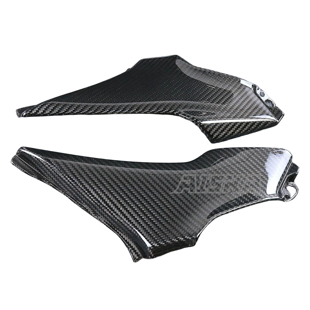 AISKA 3K Dry Carbon Fiber Motorcycle Fairing Accessories Seat Side Frame Cover Side Panel for Kawasaki Z900 2020-2024
