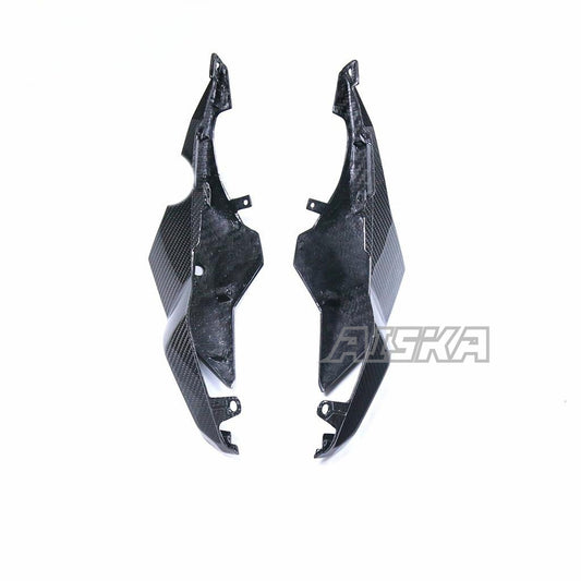 AISKA Dry Carbon Fiber Rear Tail Passenger Seat Side Panels Fairing Cowl 2019+ for Honda CB650R CBR650R Motorcycle Fairing