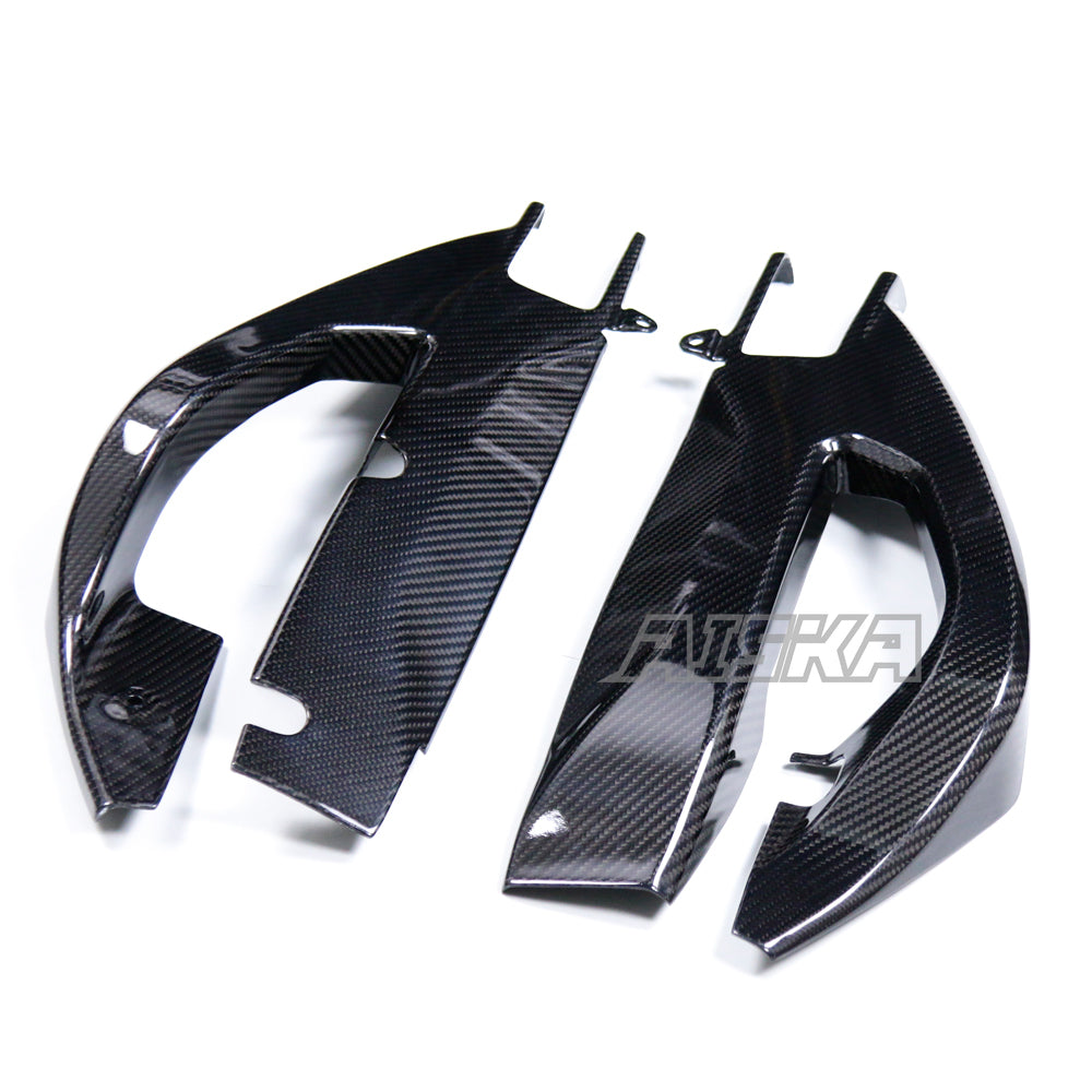 AISKA Real Prepreg Dry Carbon Fiber Swingarm Covers for Suzuki GSXR 1000 GSXR1000R GSXR1000RR 2017-2025