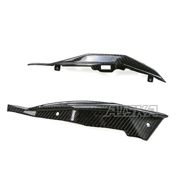 AISKA Full 3K Dry Carbon Fiber Motorcycle Exhaust Pipe Heat Shield Cover Fairing Compatible with Kawasaki Ninja H2 H2R 2015-2024