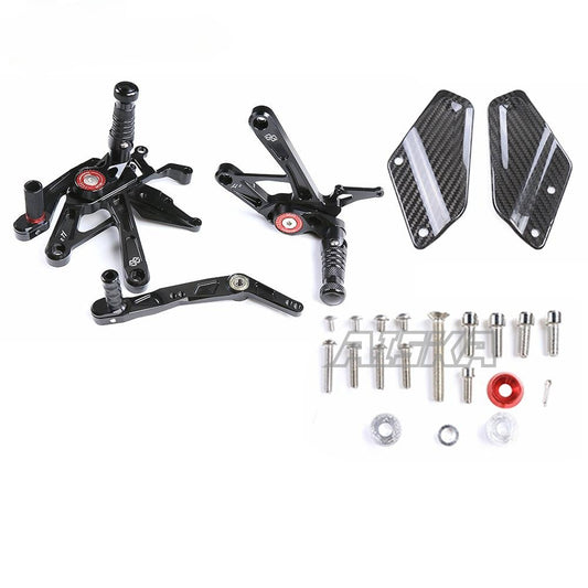 AISKA Yamaha YZF R1 R1M 2015-2025 Carbon Fiber Footpeg Footrest Rear Set