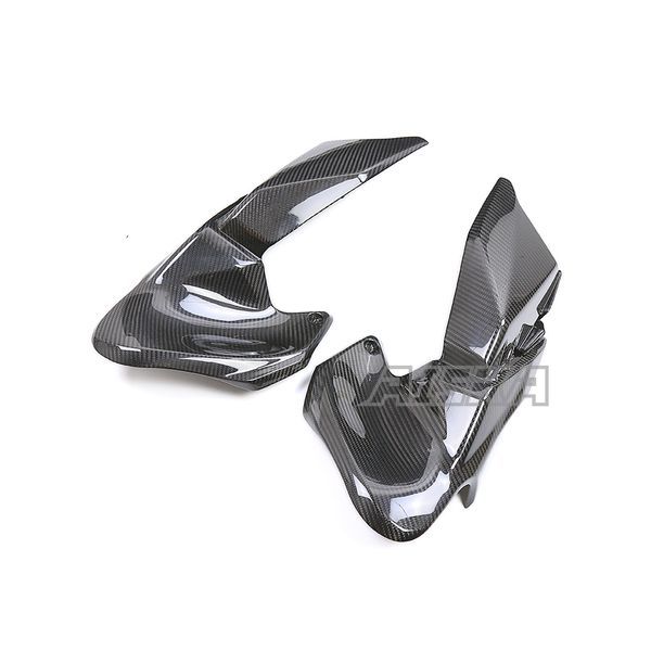 AISKA 3K Dry Carbon Fiber Motorcycle Front Fuel Tank Side Panels Plate Fairing for Kawasaki Z900 2020-2024