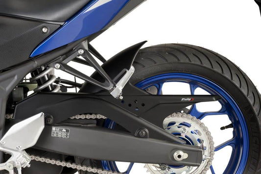AISKA 100% 3K Dry Carbon Fiber Chain Guard Protector Motorcycle Carbon Fiber Chain Guard Cover for Yamaha R3 2015 2016 2017 2018