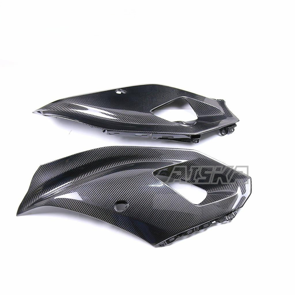 AISKA Wide Selection of Motorcycle Carbon Fiber Front Upper Side Panels Fairing Cover Cowl for Yamaha R7 2022 2023 2024