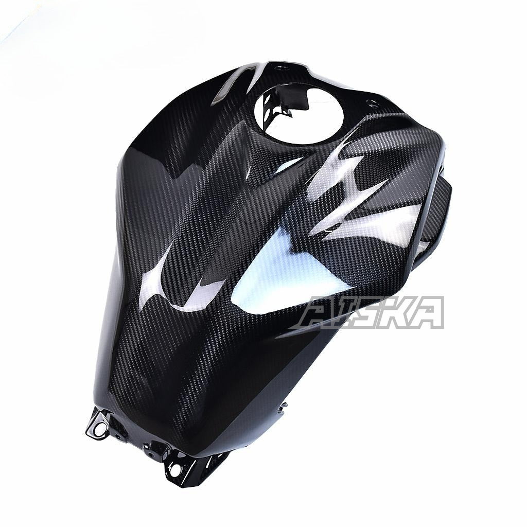 AISKA 100% Dry Carbon Fiber Motorcycle Full Gas Tank Protection Fuel Tank Cover for Yamaha MT07 MT-07 FZ07 FZ-07 2018-2022