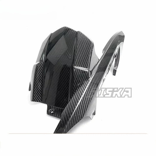 AISKA 100% 3K Dry Carbon Fiber Motorcycle Accessories Rear Fender Hugger Mudguard Fairing for Kawasaki Z900 2017 2018 2019