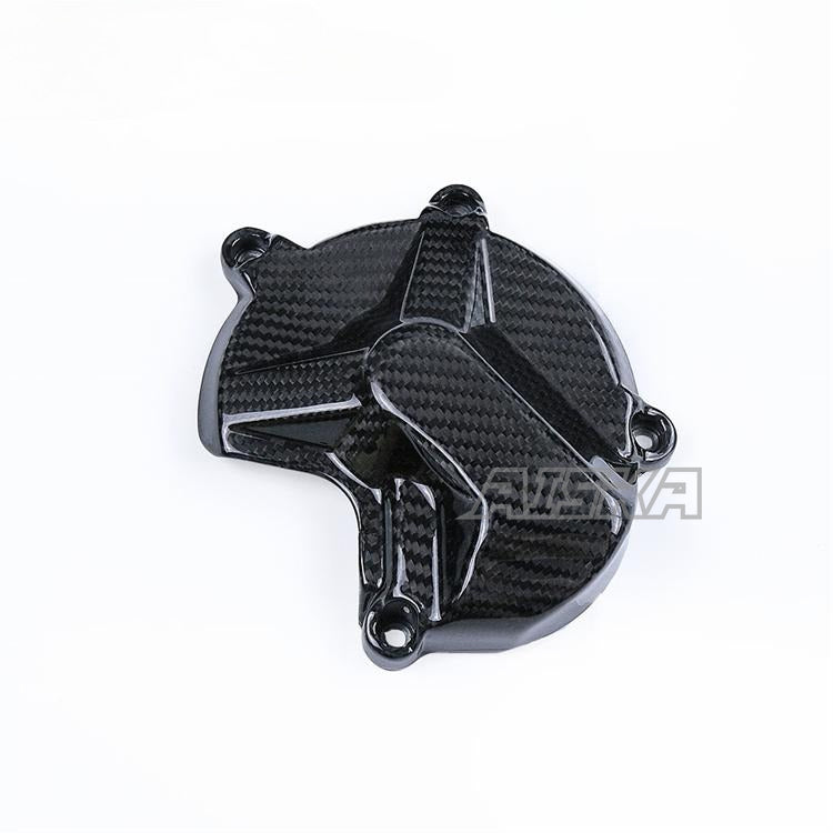 AISKA Twill Weave Glossy Pre-Preg 3K Carbon Fiber Motorcycle Engine Cover for BMW S1000RR 2015-2018