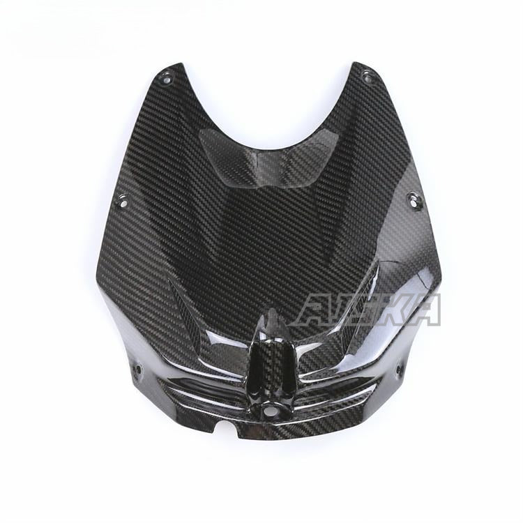 AISKA Twill Weave Golssy 3K Dry Carbon Fiber Motorcycle Front Gas Fuel Tank Cover Fairing for BMW S1000RR 2009-2014