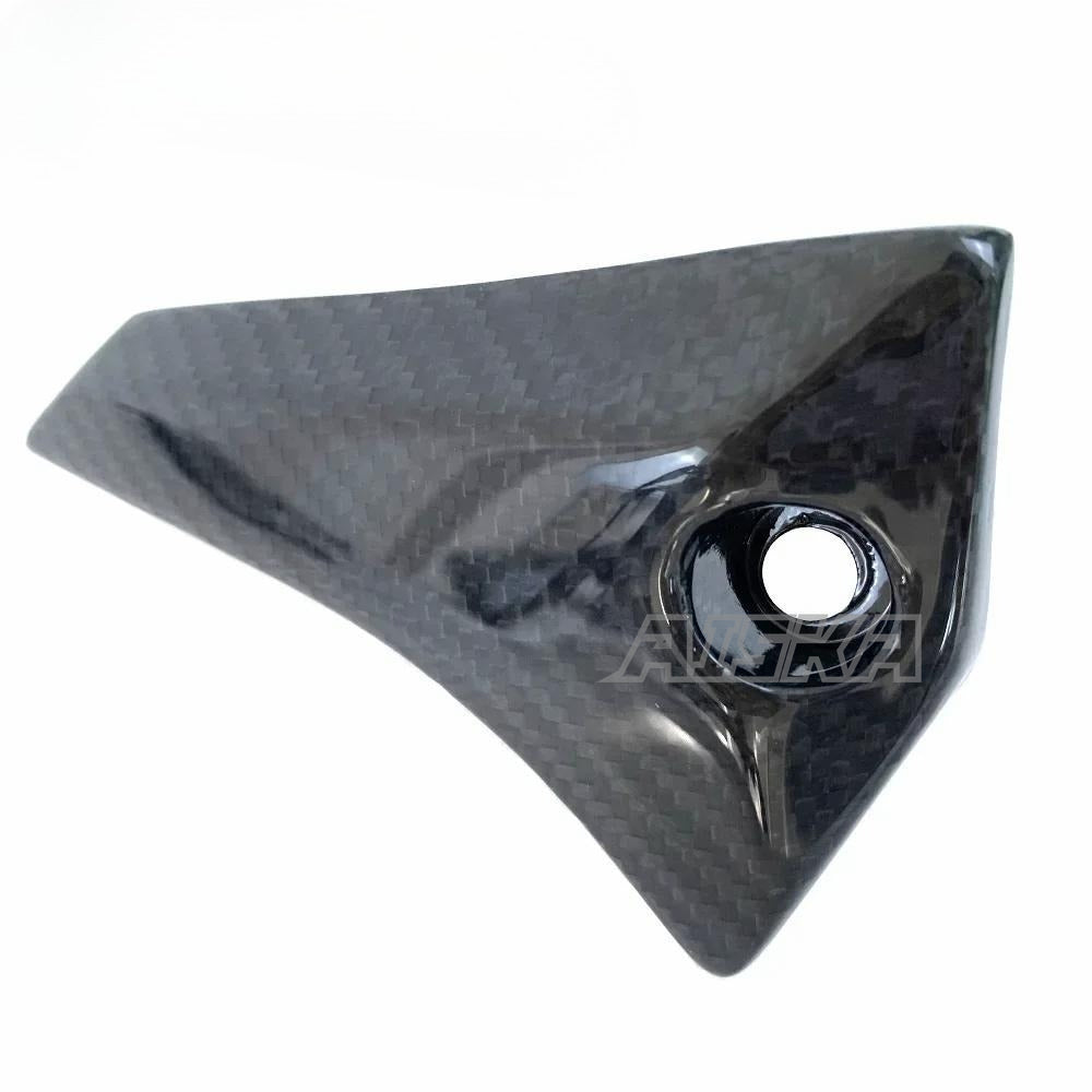 AISKA Full 3K Dry Carbon Fiber Motorcycle Chain Guard Sprocket Cover Protector for Kawasaki Ninja H2 H2R 2015-2024