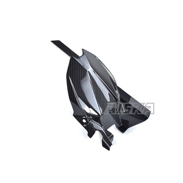 AISKA 3K Dry Carbon Fiber Motorcycle Rear Fender Mudguard Splash Guard Cover for Kawasaki Ninja ZX-25R 2020-2024