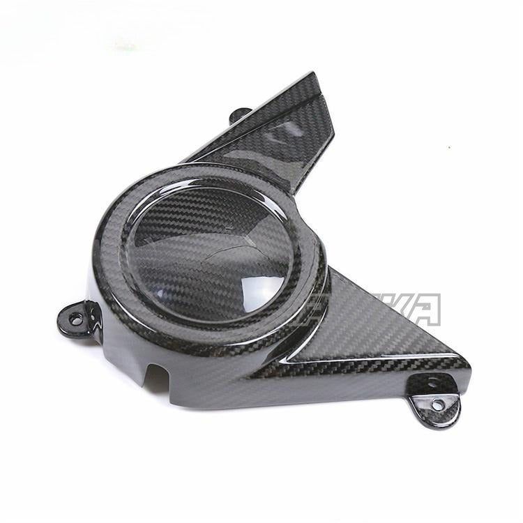 AISKA Twill Weave Glossy 100% 3K Carbon Fiber Chain Wheel Front Cover Sprocket Cover for Harley Davidson Sportster S 1250