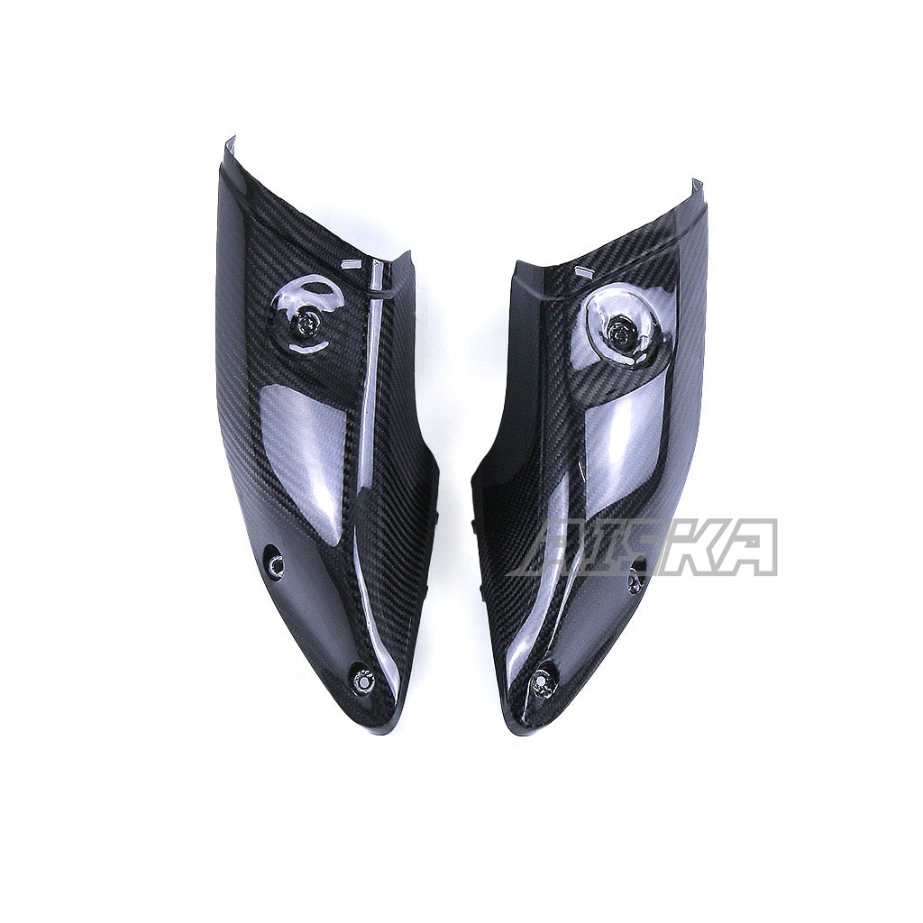 AISKA Dry Carbon Fiber Motorcycle Side Air Intake Cover Cowling Cover for Yamaha MT10 FZ10 2016-2021 2018 2019