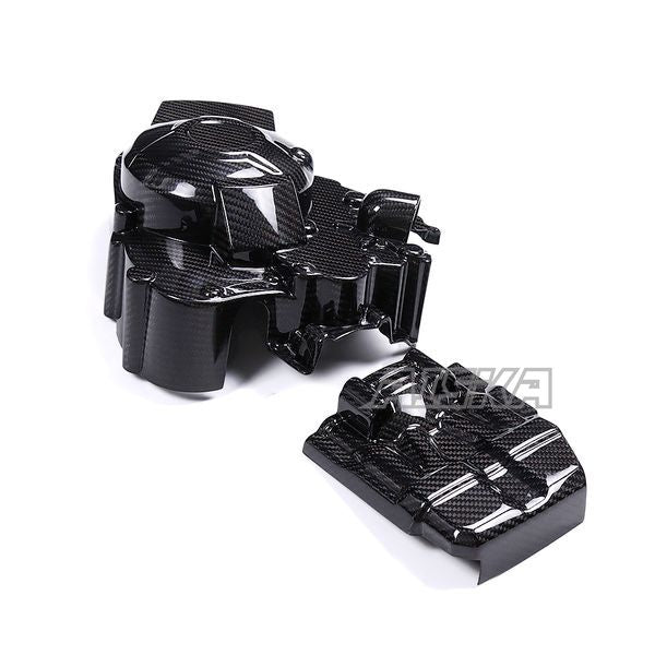AISKA 100% 3K Dry Carbon Fiber Motorcycle Accessories Engine Cover Protection Cover for Yamaha MT09 FZ09 2017-2020