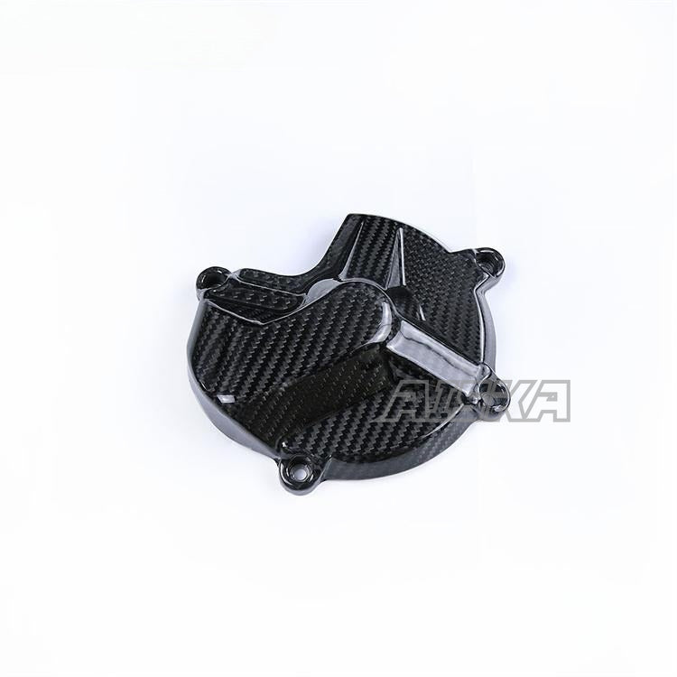 AISKA Twill Weave Glossy Pre-Preg 3K Carbon Fiber Motorcycle Engine Cover for BMW S1000RR 2015-2018