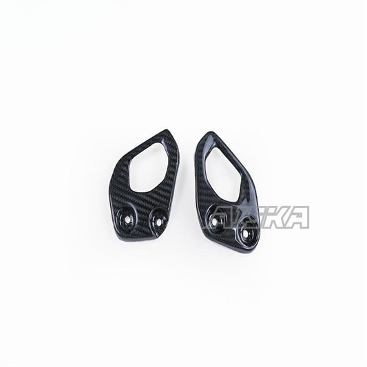 AISKA 100% 3K Motorcycle Accessories Heel Plate Cover Guard Protector Carbon Fiber Heel Guards for BMW R1200GS 2013-2018