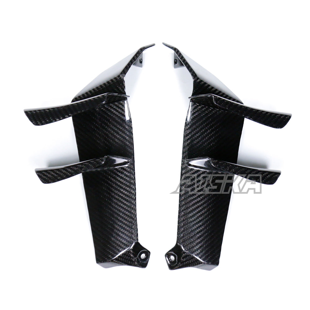 AISKA 100% 3K Dry Carbon Fiber Motorcycle Radiator Guard Side Covers for Yamaha MT09 FZ09 2024-2025