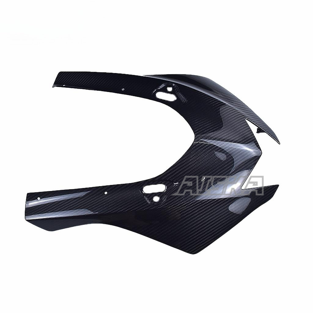 AISKA R6 Carbon Fiber Front Fairing Motorcycle Carbon Upper Front Headlight Nose Housing Fairing Panel for Yamaha R6 2017-2024