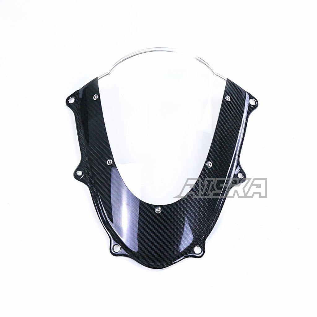 AISKA 100% 3K Dry Carbon Fiber Motorcycle  Accessories Windshield Wind Deflector for Suzuki GSXR1000 2017+