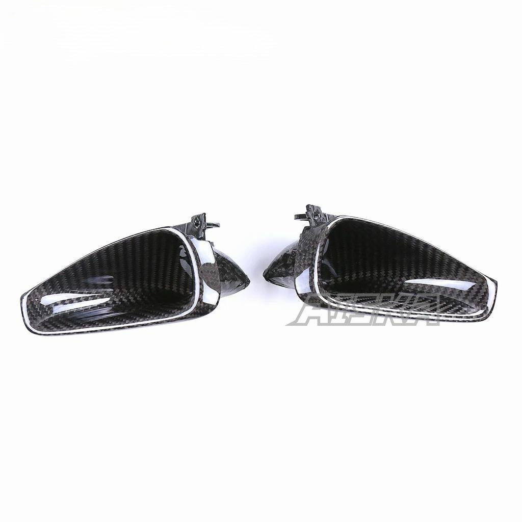 AISKA 100% 3K Dry Carbon Fiber Motorcycle Fairings Front Air Intake Covers for Yamaha MT09 FZ09 2021-2023