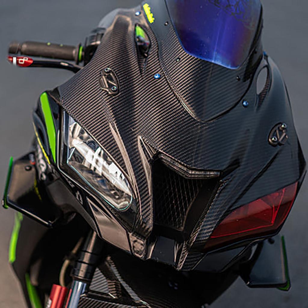 Motorcycle Accessories Carbon Fiber Front Fairing Windshield Parts Kits for Kawasaki ZX10R ZX10RR ZX10SE 2016 - 2020