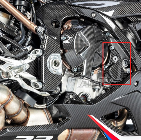 AISKA 100% 3K Carbon Fiber Motorcycle Carbon Fiber Engine Cover Protector Case Cap for BMW S1000RR 2019-2022