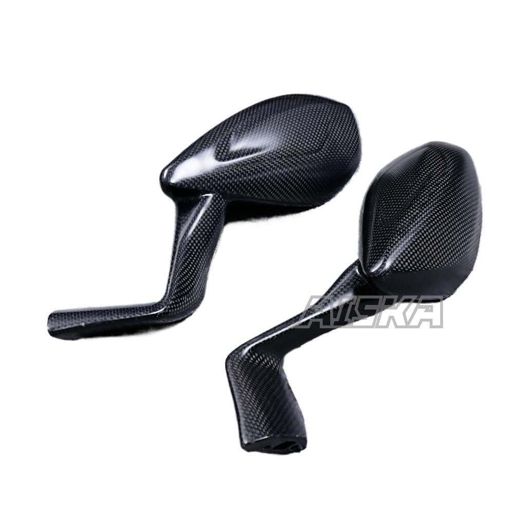 AISKA 100% 3K Full Dry Carbon Fiber Motorcycle Rearview Mirrors Cover for Ducati Panigale V4 V4S 2025