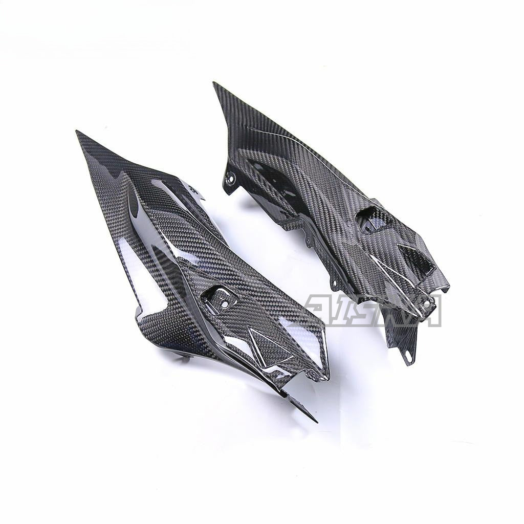 AISKA R7 Carbon Fiber Side Fairings Motorcycle Carbon Fibre Lower Tail Seat Side Panel Fairings for Yamaha R7 2022 2023 2024