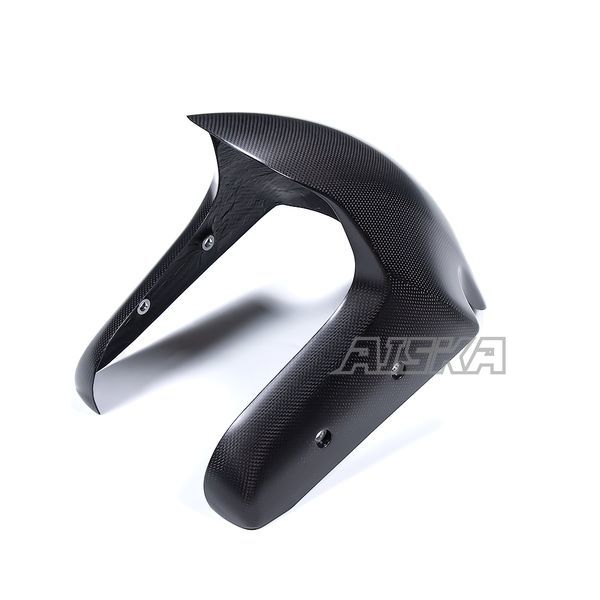 AISKA New Arrival 100% 3K Dry Carbon Fiber Motorcycle Front Fender Hugger Mudguard for DUCATI Panigale V4 V4S 2025