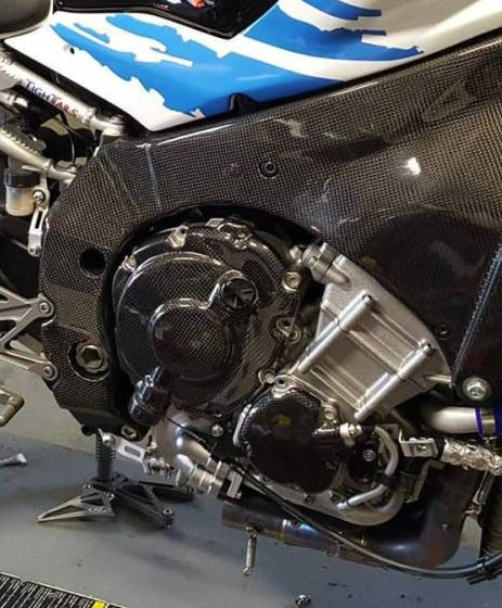 AISKA 3K Dry Carbon Fiber 3 Pieces Motorcycle Engine Covers Protectors for Yamaha YZF R1 R1M 2015-2025