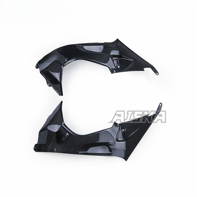 AISKA Twill Weave Glossy 3K 3*3 Carbon Fiber Motorcycle Fuel Gas Tank Side Panels Side Fairings for BMW S1000RR HP4 2009-2014