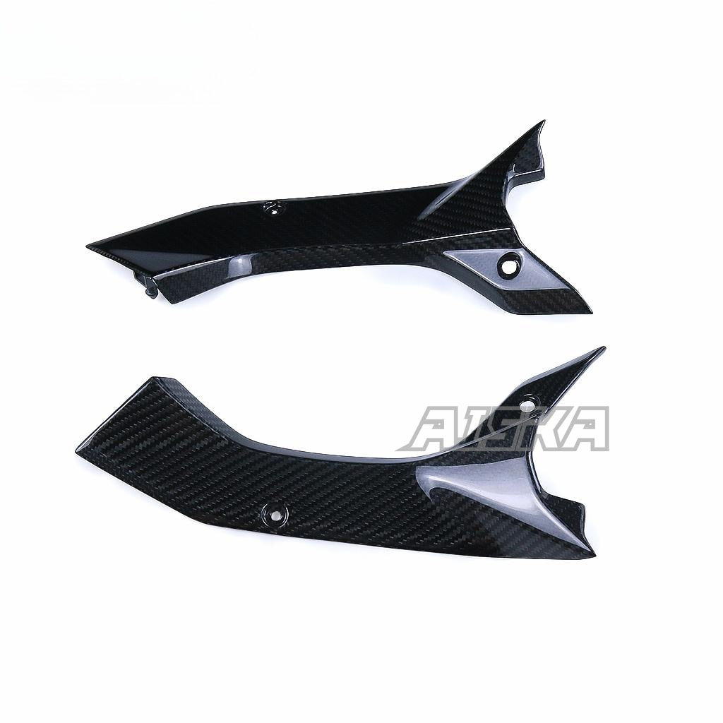 AISKA R6 Carbon Fiber Dash Panel Side Covers Motorcycle Carbon Fiber Dash Panel Side Covers for Yamaha R6 2017-2024 2022 2023