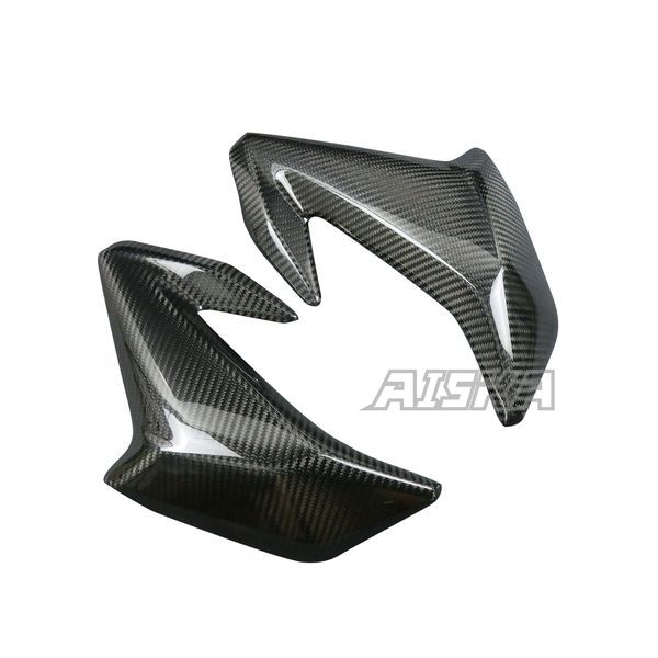 AISKA 3K Dry Carbon Fiber Motorcycle Accessories Fuel Gas Tank Side Cover Panel Fairing for Kawasaki Z900 2017 2018 2019