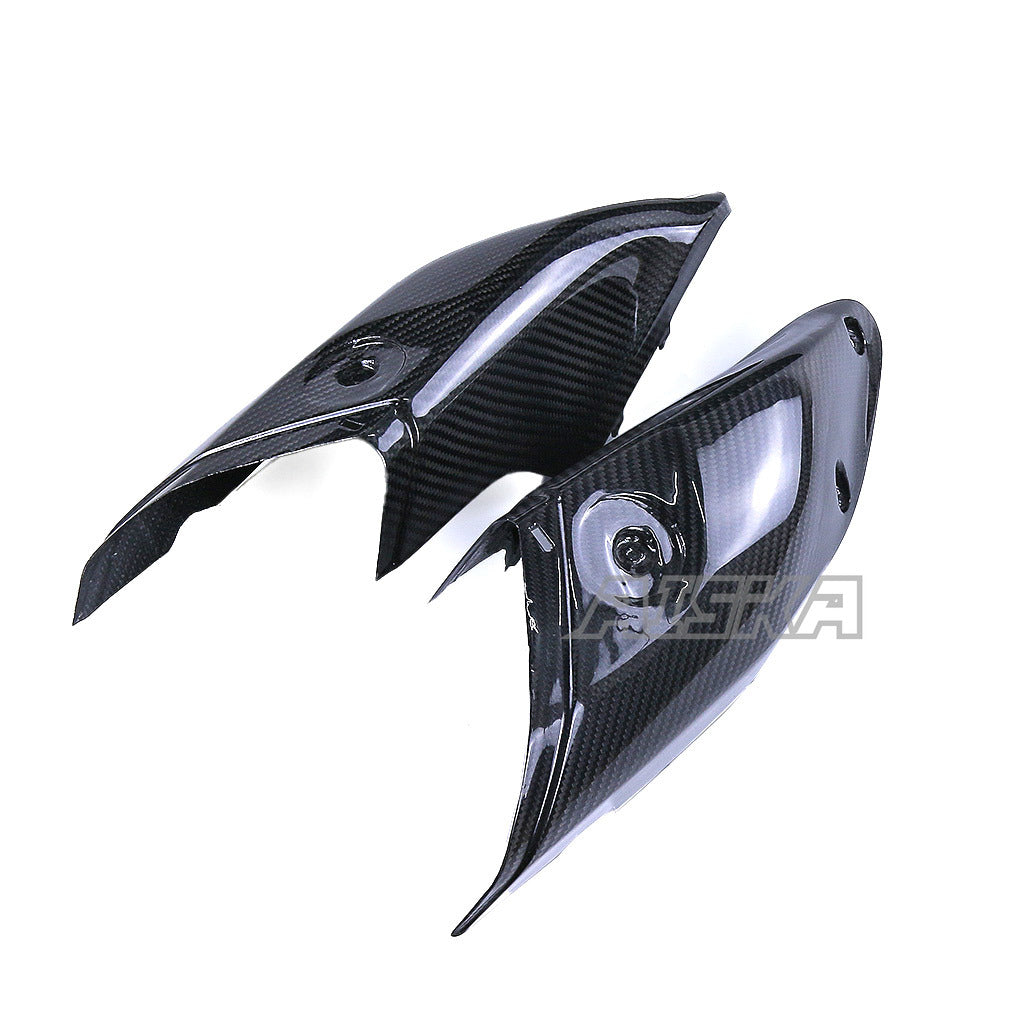 AISKA Dry Carbon Fiber Motorcycle Side Air Intake Cover Cowling Cover for Yamaha MT10 FZ10 2016-2021 2018 2019