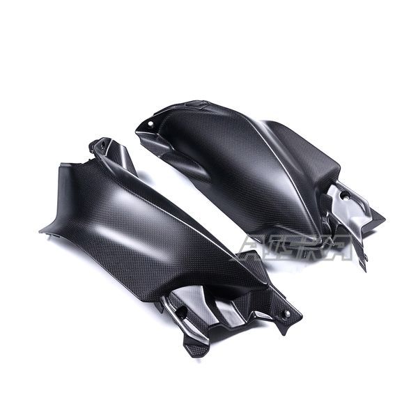 AISKA New 100% 3K Full Dry Carbon Fiber Motorcycle Front Tank Side Panel Cover Fairings for Ducati Panigale V4 V4S 2025