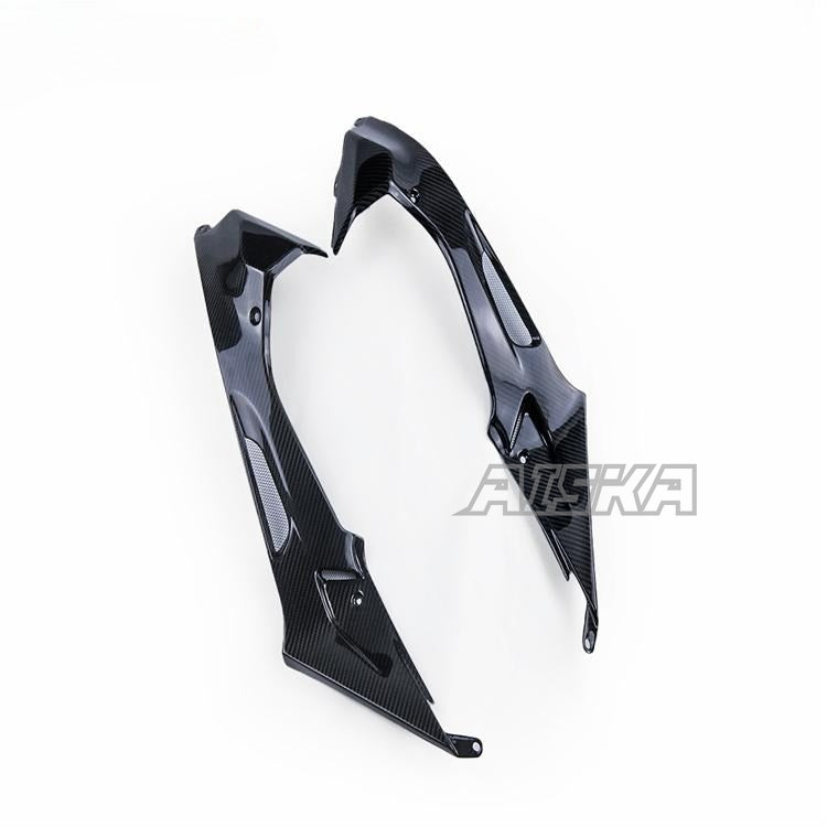 AISKA Twill Weave Glossy 3K 3*3 Carbon Fiber Motorcycle Fuel Gas Tank Side Panels Side Fairings for BMW S1000RR HP4 2009-2014