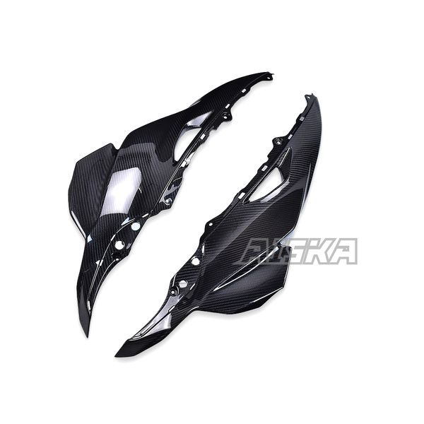 AISKA 3K Dry Carbon Fiber Motorcycle Accessories Front Upper Side Fairings for Kawasaki Ninja ZX10R ZX-10R 2016-2020