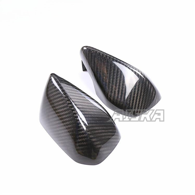 AISKA Motorcycle Mirror Cover Rearview Guards Real Carbon Fiber Rearview Mirror Protector Cowling for BMW S1000RR 2019-2022