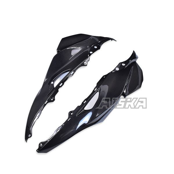 AISKA 3K Dry Carbon Fiber Motorcycle Accessories Front Upper Side Fairings for Kawasaki Ninja ZX10R ZX-10R 2016-2020