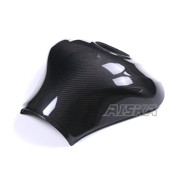 AISKA 3K Dry Carbon Fiber Motorcycle Fuel Gas Tank Cover Protector Fairing for Kawasaki Ninja ZX10R ZX-10R 2021 2022 2023 2024