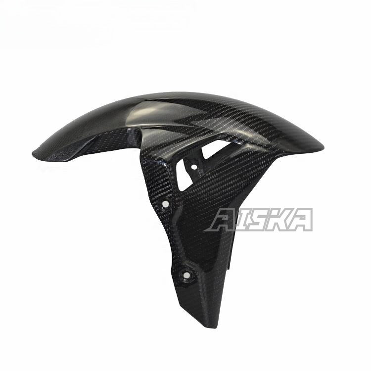 AISKA 3K Pure Carbon Fiber Motorcycle Front Fender Hugger Mudguard for BMW S1000RR 2019-2025