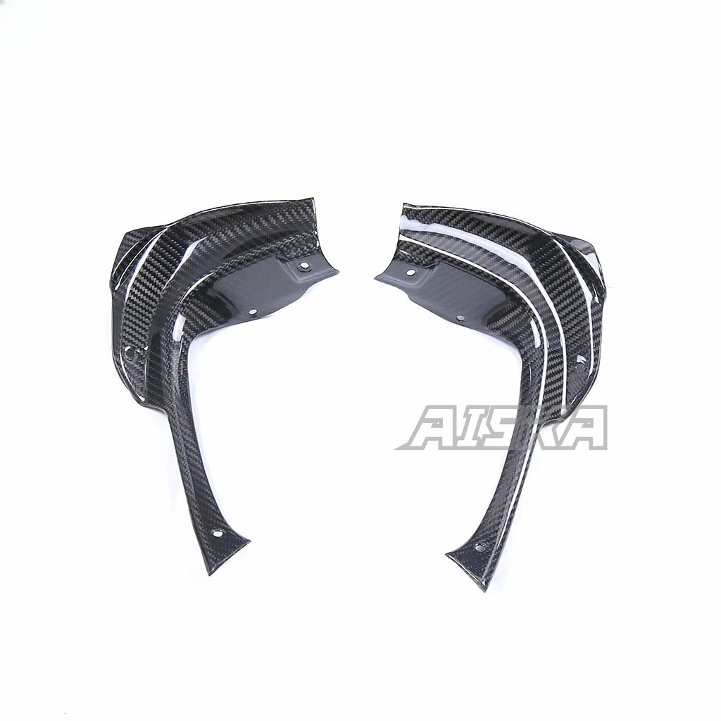 AISKA 100% 3K Pure All Dry Carbon Fiber Motorcycle Body Accessories Front Lining Panel Fairing for Aprilia RSV4  2021+