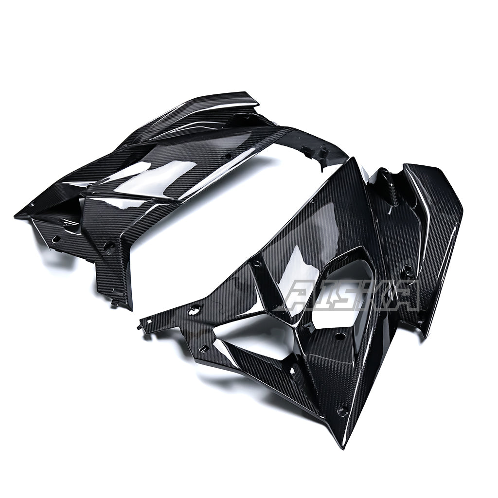 AISKA 100% 3K Twill Glossy Dry Carbon Fiber Large Side Panel Fairings for Aprilia RS457 2023 2024 2025