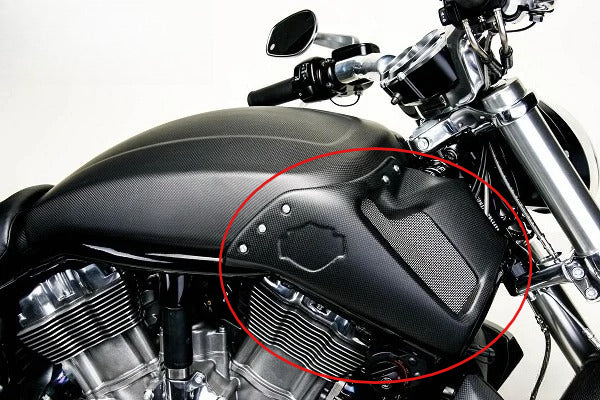 AISKA Twill Weave Glossy 100% 3K Carbon Fiber Shell Side Panel for Harley Davidson VRSCF V-Rod Muscle
