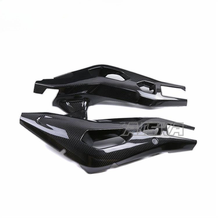 AISKA Wholesale 100% Dry Carbon Fiber Motorcycle Fairings Rear Swingarm Covers for BMW S1000XR 2020-2024