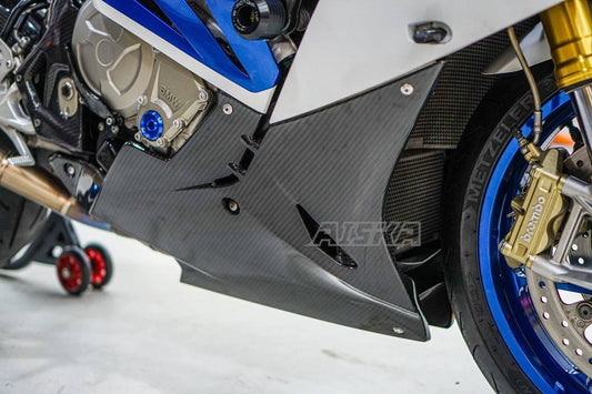 AISKA 100% 3K Full Carbon Fiber Twill Weave Glossy Motorcycle Lower Side Fairings for BMW S1000RR 2015-2018
