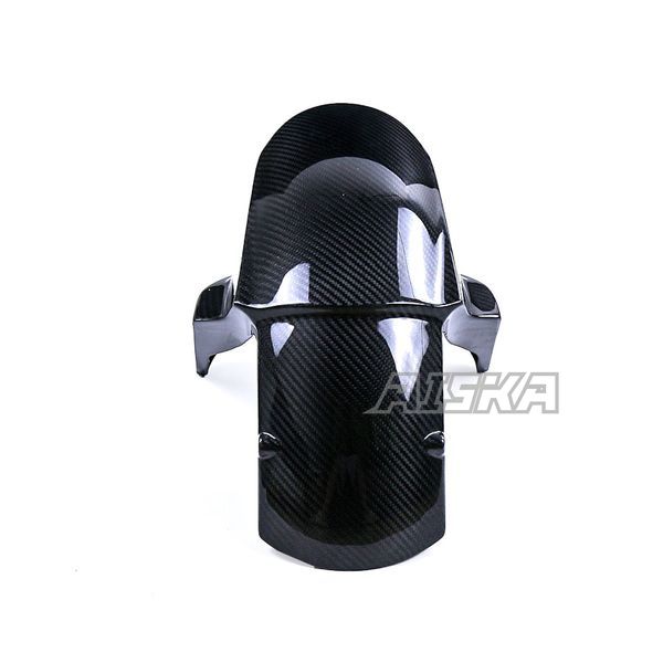 AISKA 3K Dry Carbon Fiber Motorcycle Accessories Front Fender Hugger Mudguard for Kawasaki Z1000 2014+