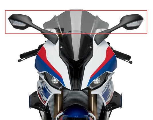 AISKA 3K 3*3 Twill Weave Motorcycle Carbon Fiber Rear View Mirror Covers for BMW S1000RR 2019-2022